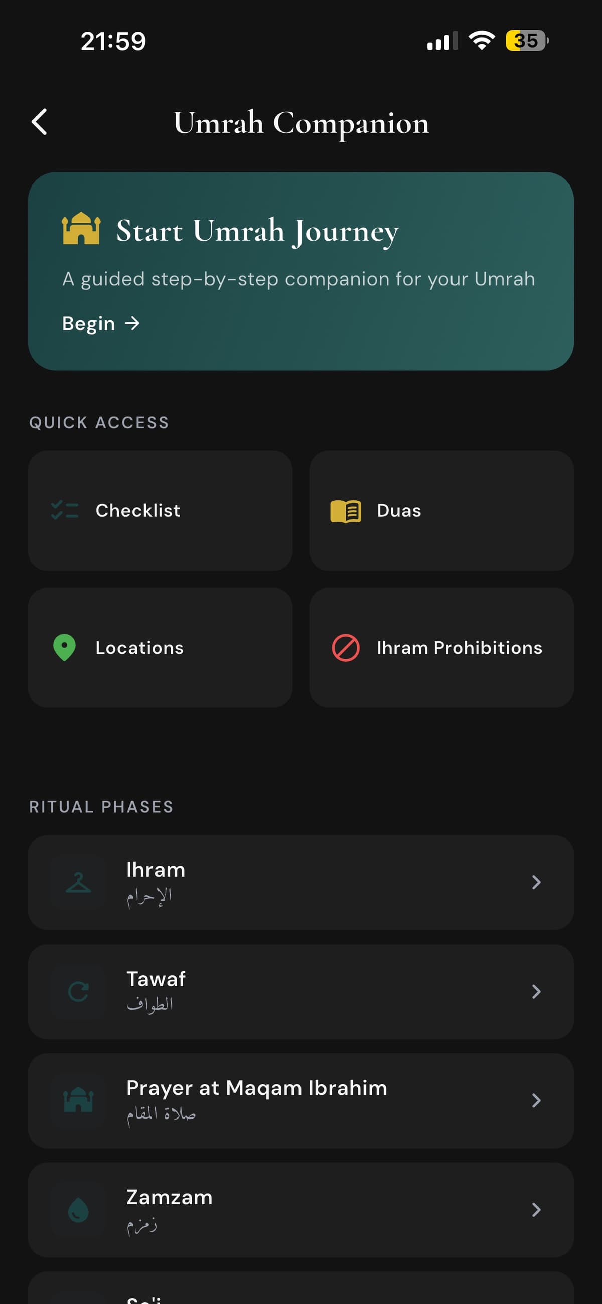 ImanLock Umrah companion